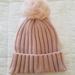COPY - Vince Camuto Faux Fur Blush Beanie